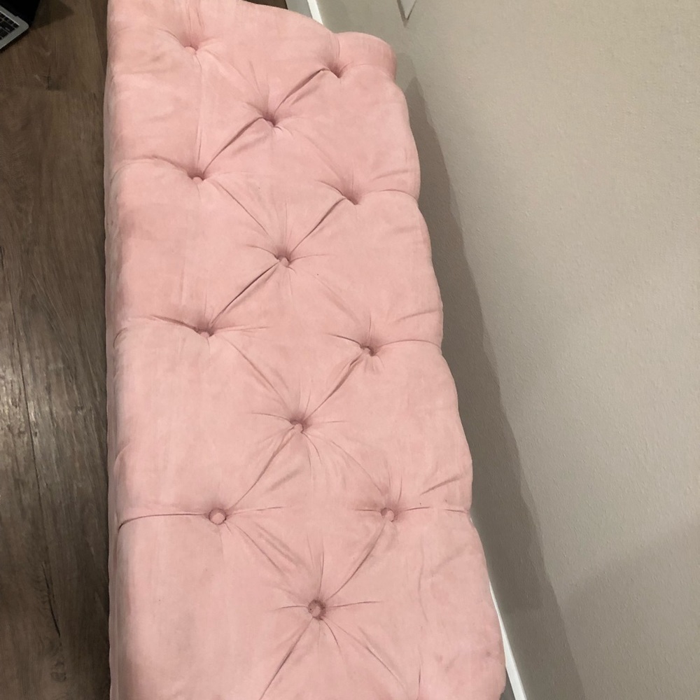 Light pink bench